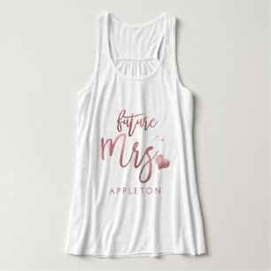 PixDezines Future Mrs/Faux Roos Gold Script Tanktop