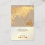 PixDezines gaan over een wereldwijde of faux goudk Visitekaartje (Achterkant)