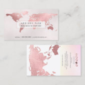 PixDezines gaan over een wereldwijde of faux roos  Visitekaartje (Voorkant / Achterkant)