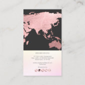 PixDezines gaan over een wereldwijde of faux roos  Visitekaartje (Achterkant)