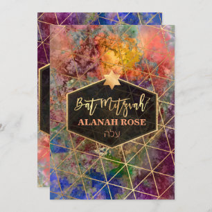 PixDezines Galaxy Abstracte geometrische biet Mitz Kaart