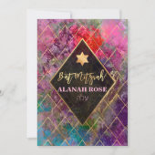 PixDezines Galaxy Abstracte geometrische vleermuis Kaart (Voorkant)