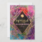 PixDezines Galaxy Abstracte geometrische vleermuis Kaart (Voorkant)