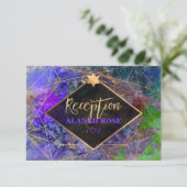 PixDezines Galaxy Abstracte Mitzvah Receptie (Staand voorkant)