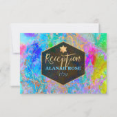 PixDezines Galaxy Abstracte Mitzvah Receptie (Voorkant)