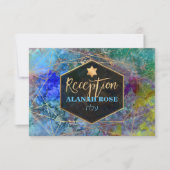 PixDezines Galaxy Abstracte Mitzvah Receptie (Voorkant)