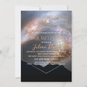 PixDezines Galaxy, Andromen Milky Way Bar Mitzvah Kaart (Achterkant)