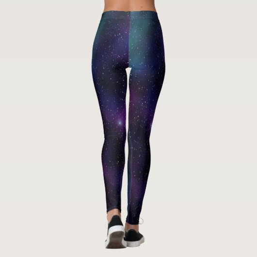 PixDezines Galaxy / Kosmische Energie Leggings (Achterkant)