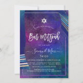 PixDezines Galaxy+Talitz Bar Mitzvah Kaart (Voorkant)