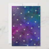 PixDezines Galaxy+Talitz Bar Mitzvah Kaart (Achterkant)