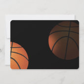 ✡ PixDezines Game On! Basketbalbar Mitzvah Enclo Kaart (Achterkant)