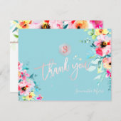 PixDezines Garden Rozen Mitzvah Dank u ✡ RSVP Kaartje (Voorkant / Achterkant)