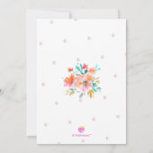 PixDezines Garden Rozen Waterverf Bat Mitzvah Kaart (Achterkant)