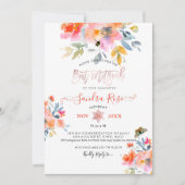 PixDezines Garden Rozen Waterverf Bat Mitzvah Kaart (Voorkant)
