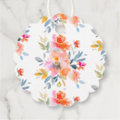 PixDezines Garden Rozen Waterverf Dank u Bedankjes Labels (Achterkant)