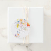 PixDezines Garden Rozen Waterverf Dank u Bedankjes Labels (In situ)