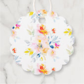 PixDezines Garden Rozen Waterverf Dank u Bedankjes Labels (Achterkant)