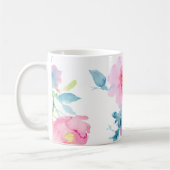 PixDezines Garden Rozen Waterverf Flowers Koffiemok (Links)