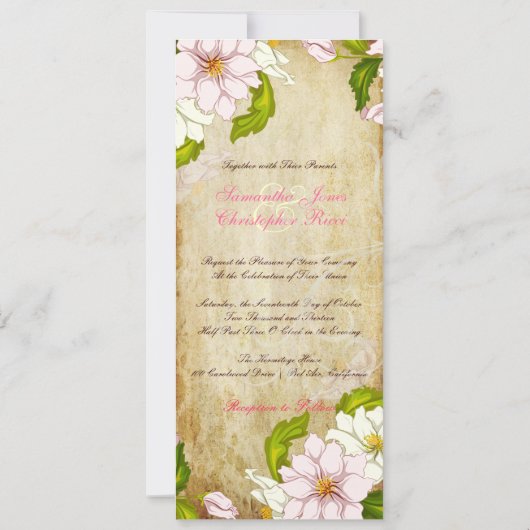 PixDezines gardenia+swirls/dij achtergrond Kaart (Achterkant)