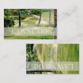 PixDezines gazonverzorging/tuinman/DIY lettertypen Visitekaartje (Voorkant / Achterkant)