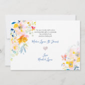 PixDezines geboorte aankondiging + douche dank u (Achterkant)