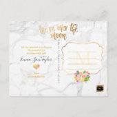 PixDezines Geboorteaankondiging / Over de Maan Aankondigingskaart (Achterkant)