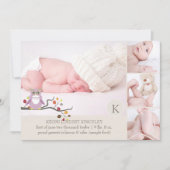 PixDezines geboortebekendmaking van fotosjabloon Aankondiging (Voorkant)