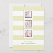 PixDezines geboortekaartje/DIYcolor strepen Aankondiging (Achterkant)