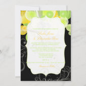 PixDezines geel+groene lantaarns Kaart (Achterkant)