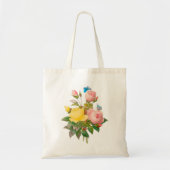 PixDezines  Geel/Roze/Rozen/Redoute Tote Bag (Voorkant)