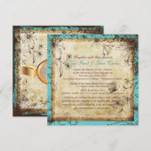 PixDezines Geheime Garden, herfst bruiloft Kaart (Voorkant / Achterkant)