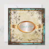 PixDezines Geheime Garden, herfst bruiloft Kaart (Achterkant)