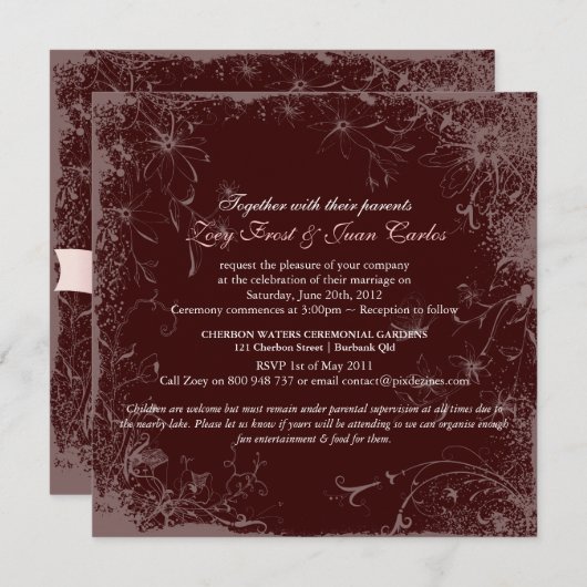 PixDezines  Geheime Garden Kaart (Voorkant / Achterkant)