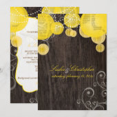 PixDezines gele lantaarns/houten panelen buiten Kaart (Voorkant / Achterkant)