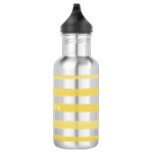 PixDezines Gele Waterverf Stripes/verstelbaar Waterfles (Rechts)