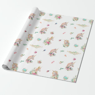 PixDezines Geloven in Eenhoorns   DIY-achtergrond Cadeaupapier