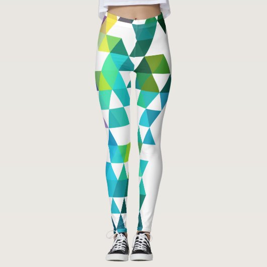 PixDezines Geometrisch/Driehoeken Leggings (Voorkant)