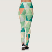 PixDezines Geometrisch/Driehoeken/Neon Kleuren Leggings (Achterkant)