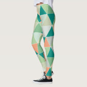 PixDezines Geometrisch/Driehoeken/Neon Kleuren Leggings (Links)
