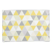 PixDezines geometrisch geel + grijs Kussensloop (Voorkant-Rechts)