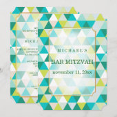 PixDezines geometrisch motief mitswa/blauwgroen gr Kaart (Voorkant / Achterkant)