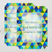 PixDezines geometrisch motief mitswa/blauwgroen gr Kaart (Voorkant / Achterkant)