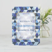 PixDezines geometrisch patroon mitswa/blauw Kaart (Staand voorkant)