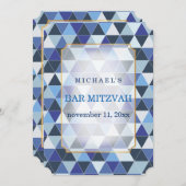 PixDezines geometrisch patroon mitswa/blauw Kaart (Voorkant / Achterkant)