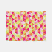 PixDezines geometrisch/verstelbaar/citrus Fleece Deken (Voorkant (Horizontaal))