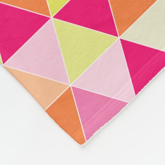 PixDezines geometrisch/verstelbaar/citrus Fleece Deken (Hoek)