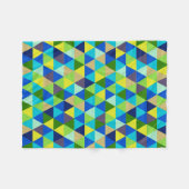 PixDezines geometrisch/verstelbaar/pauw kleuren/ Fleece Deken (Voorkant (Horizontaal))