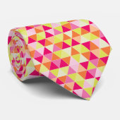 PixDezines geometrische/aanpasbare driehoeken Stropdas (Opgerold)
