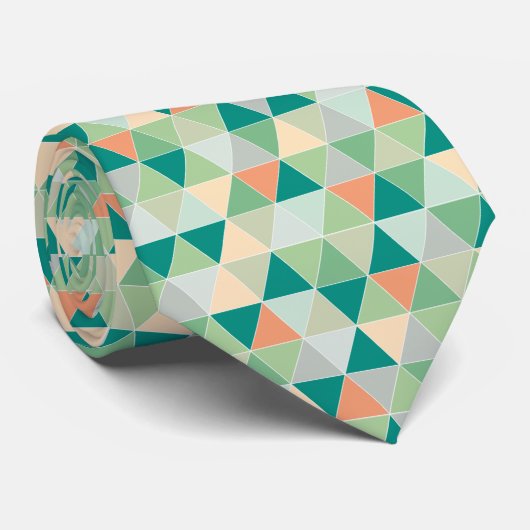 PixDezines geometrische/aanpasbare driehoeken Stropdas (Opgerold)