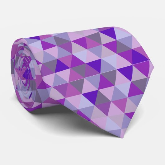 PixDezines geometrische/aanpasbare driehoeken Stropdas (Opgerold)